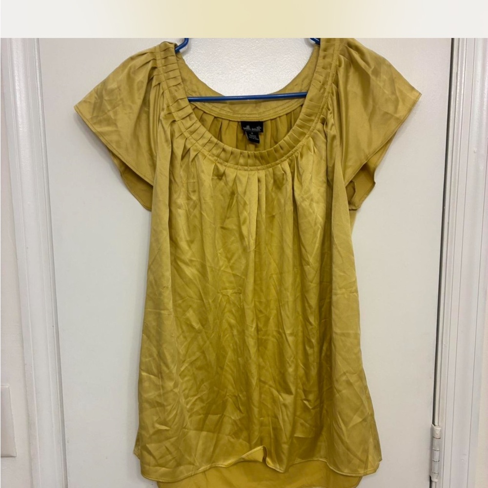 Willi Smith Mustard Blouse